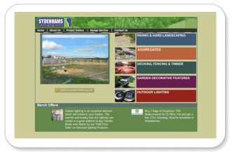 Content Management for Sydenhams Landscaping